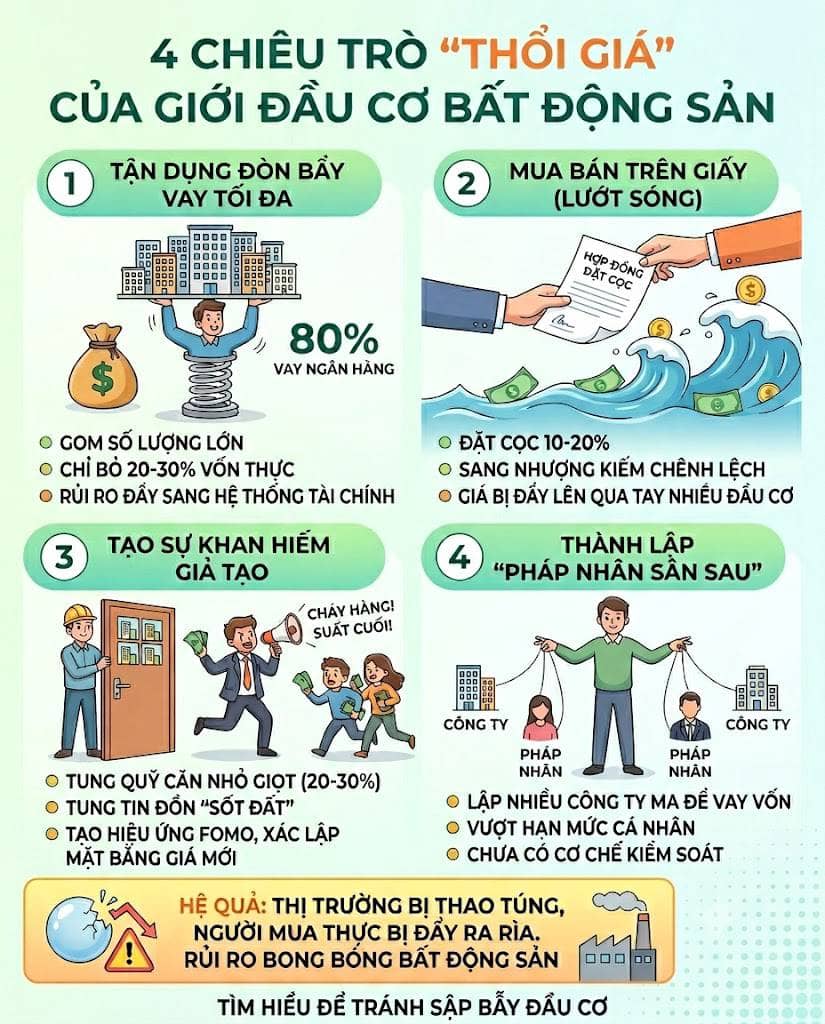 4 chiêu trò 'thổi giá' của giới đầu cơ bất động sản