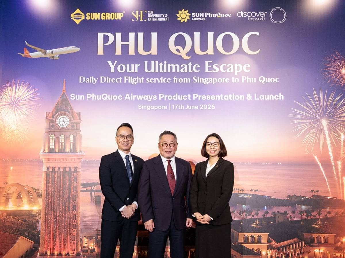 Sun PhuQuoc Airways mở đường bay thẳng Singapore - Phú Quốc từ 25/7, tặng vé cáp treo Hòn Thơm cho hành khách