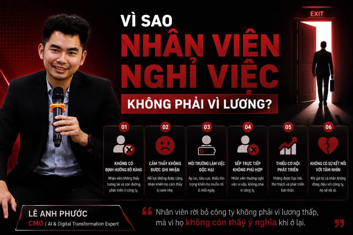 Vì sao nhân viên nghỉ việc không phải vì lương?