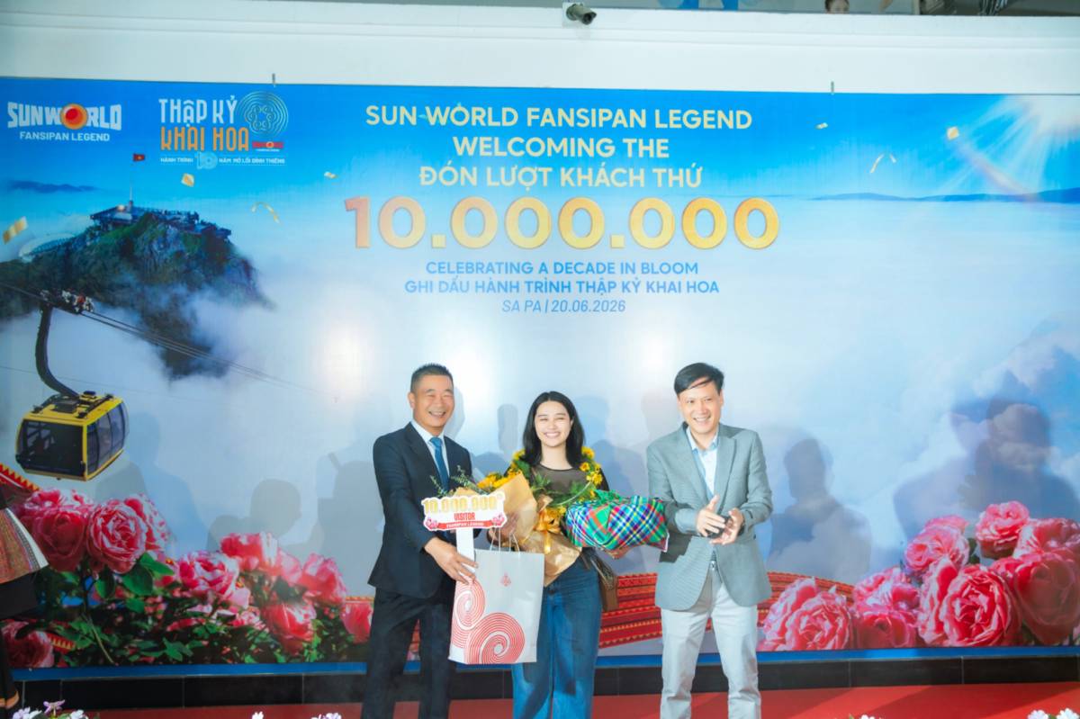 Sun World Fansipan Legend chính thức chào đón vị khách thứ 10 triệu