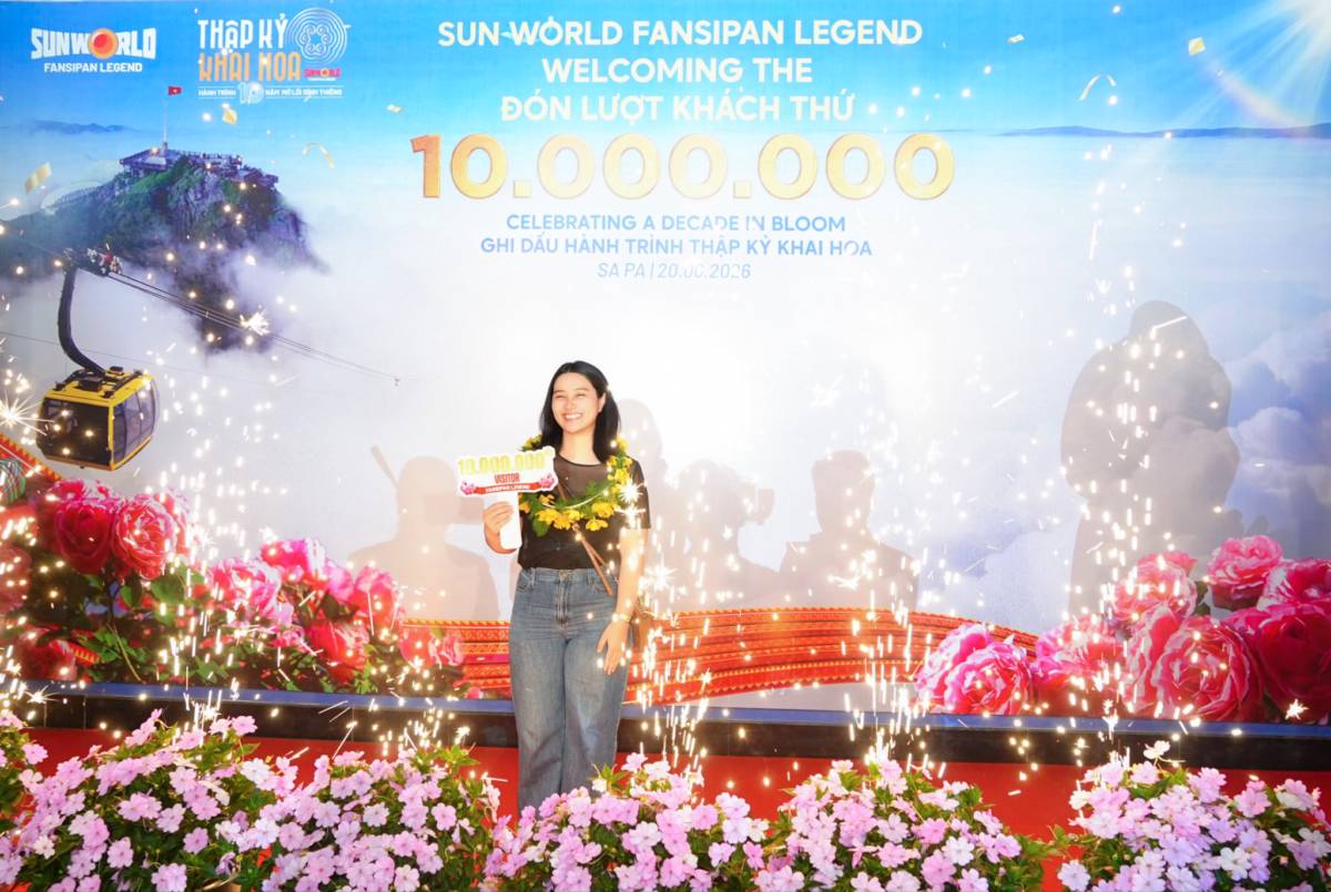 Sun World Fansipan Legend chính thức chào đón vị khách thứ 10 triệu