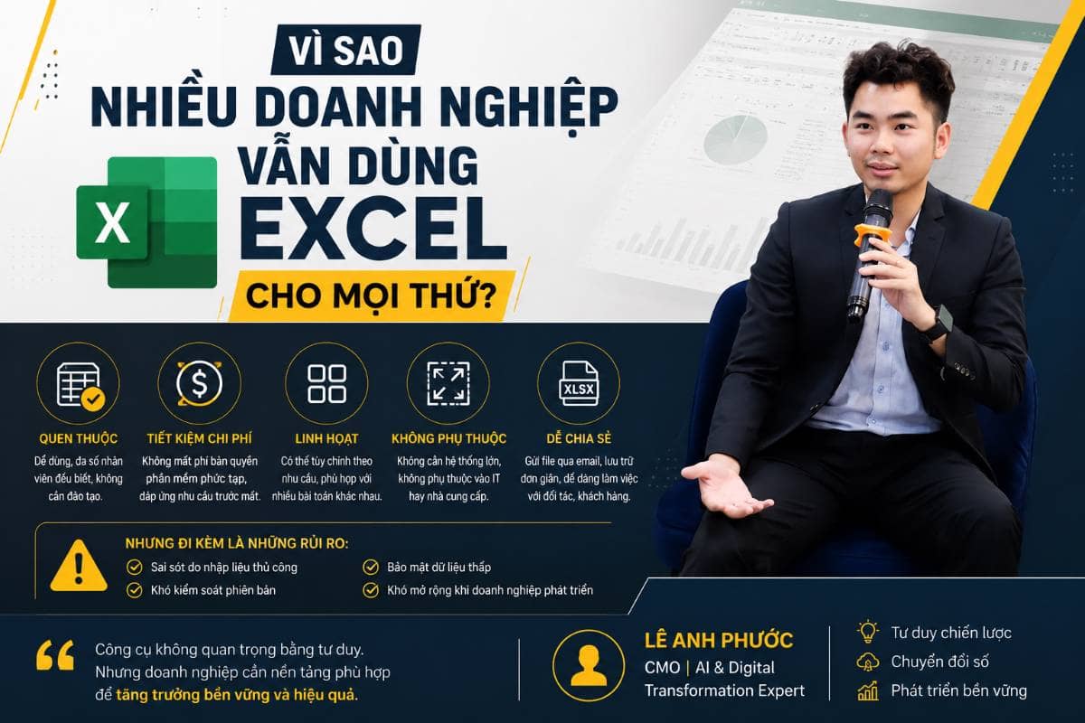 Vì sao nhiều doanh nghiệp vẫn dùng Excel cho mọi thứ?