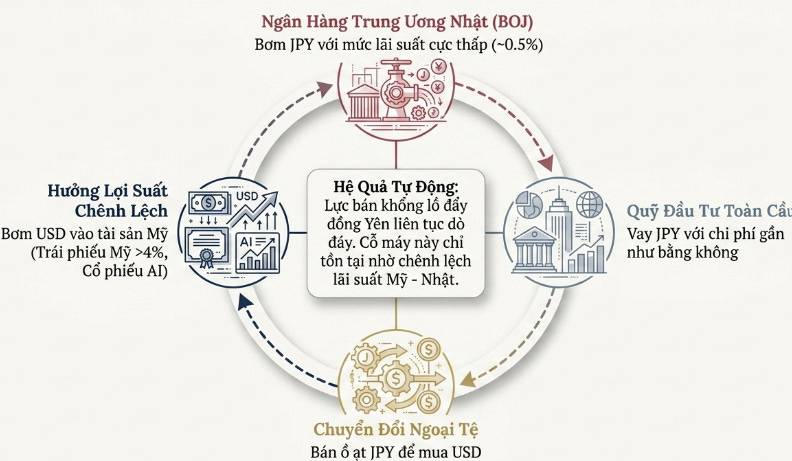 Tỷ giá USD/JPY yếu nhất trong gần bốn thập kỷ
