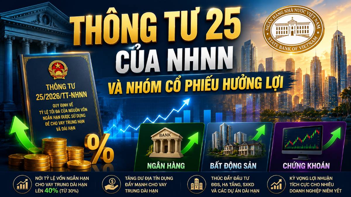 Thông tư 25/2026/TT-NHNN và nhóm cổ phiếu hưởng lợi