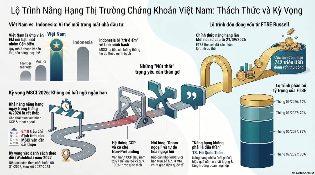MSCI khó tạo bất ngờ, câu chuyện nâng hạng cần thêm thời gian kiểm chứng