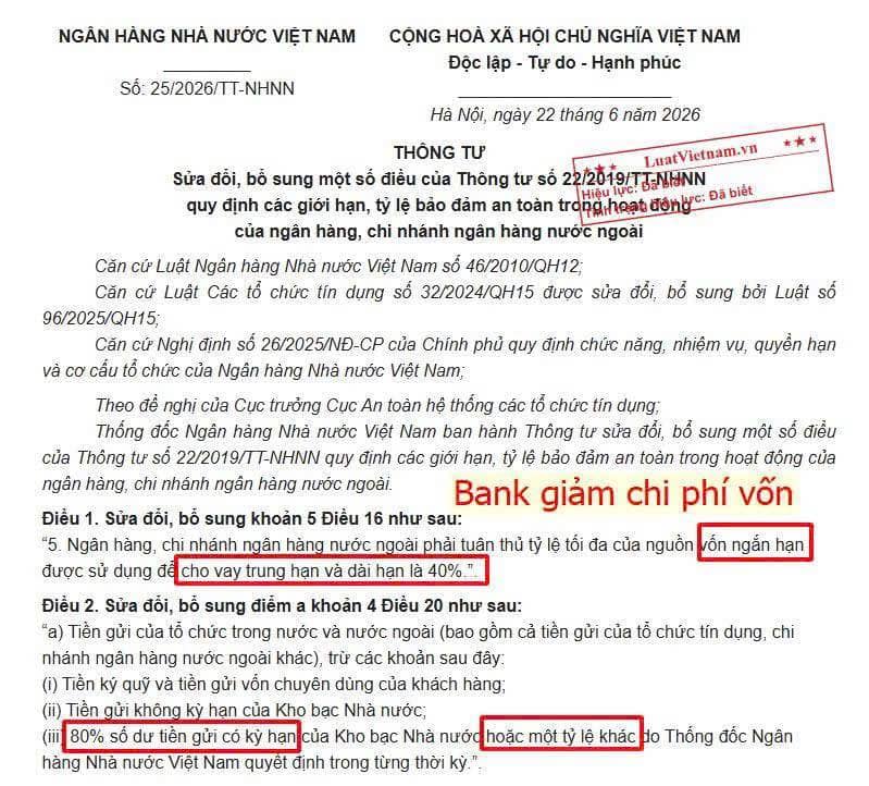Thông tư 22 sẽ chính thức áp dụng vào ngày 1 tháng 7