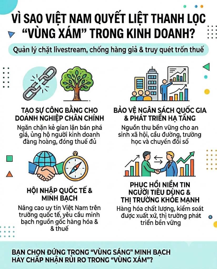 Vì sao Việt Nam quyết liệt thanh lọc "vùng xám" trong kinh doanh?