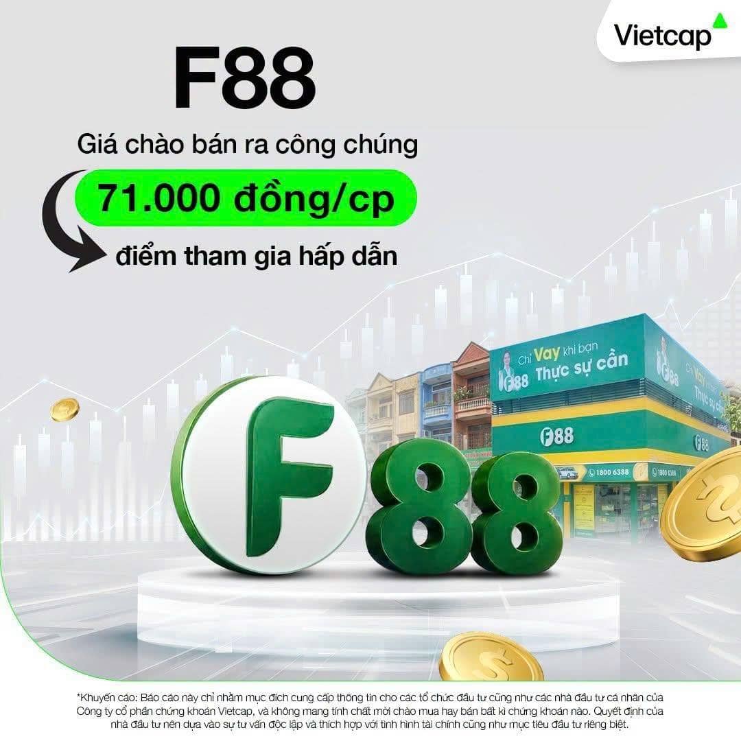 F88 chào bán ra công chúng giá 71.000 đồng/cp