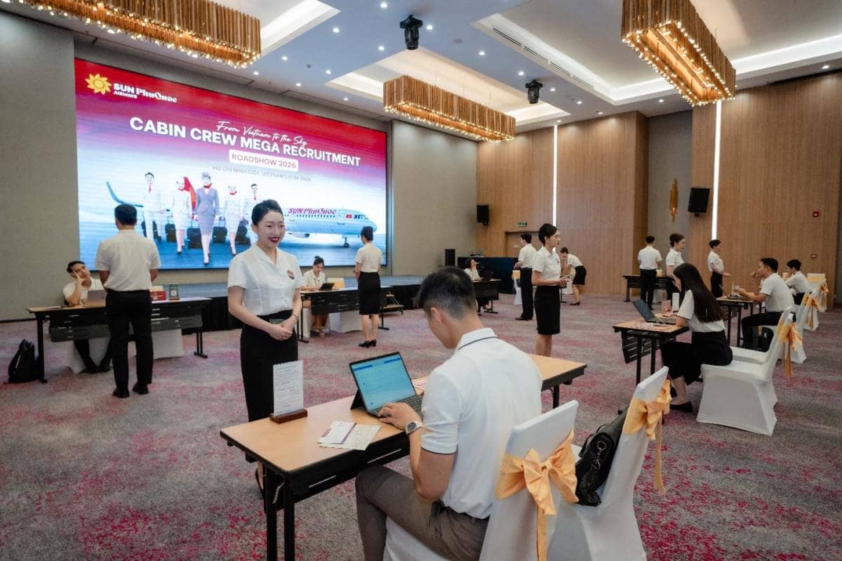 Hơn 700 ứng viên đổ về ngày hội tuyển dụng tiếp viên hàng không lớn nhất năm của Sun PhuQuoc Airways