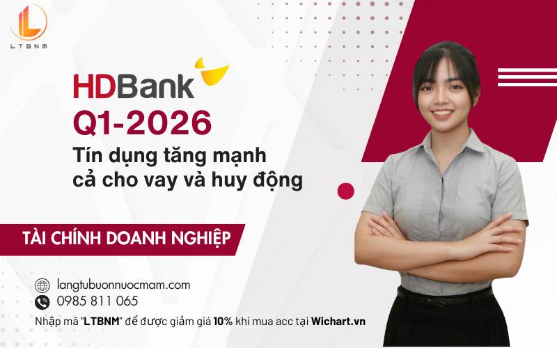 HDB Q1-2026: Tín dụng tăng mạnh cả cho vay và huy động