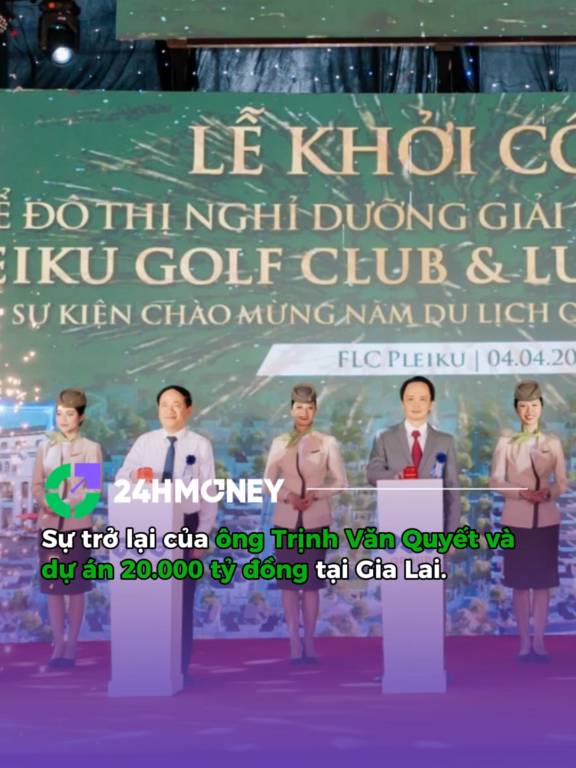 Ngày 4/4, tập đoàn FLC khởi công dự án quần thể nghỉ dưỡng và sân golf Đak Đoa tại Gia Lai với sân golf 36 hố, tổng vốn gần 20.000 tỷ đồng.