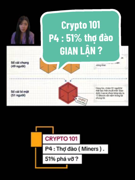 Chuyện gì xảy ra nếu 51% thợ đào hợp sức lại để gian lận? | P3: Crypto 101