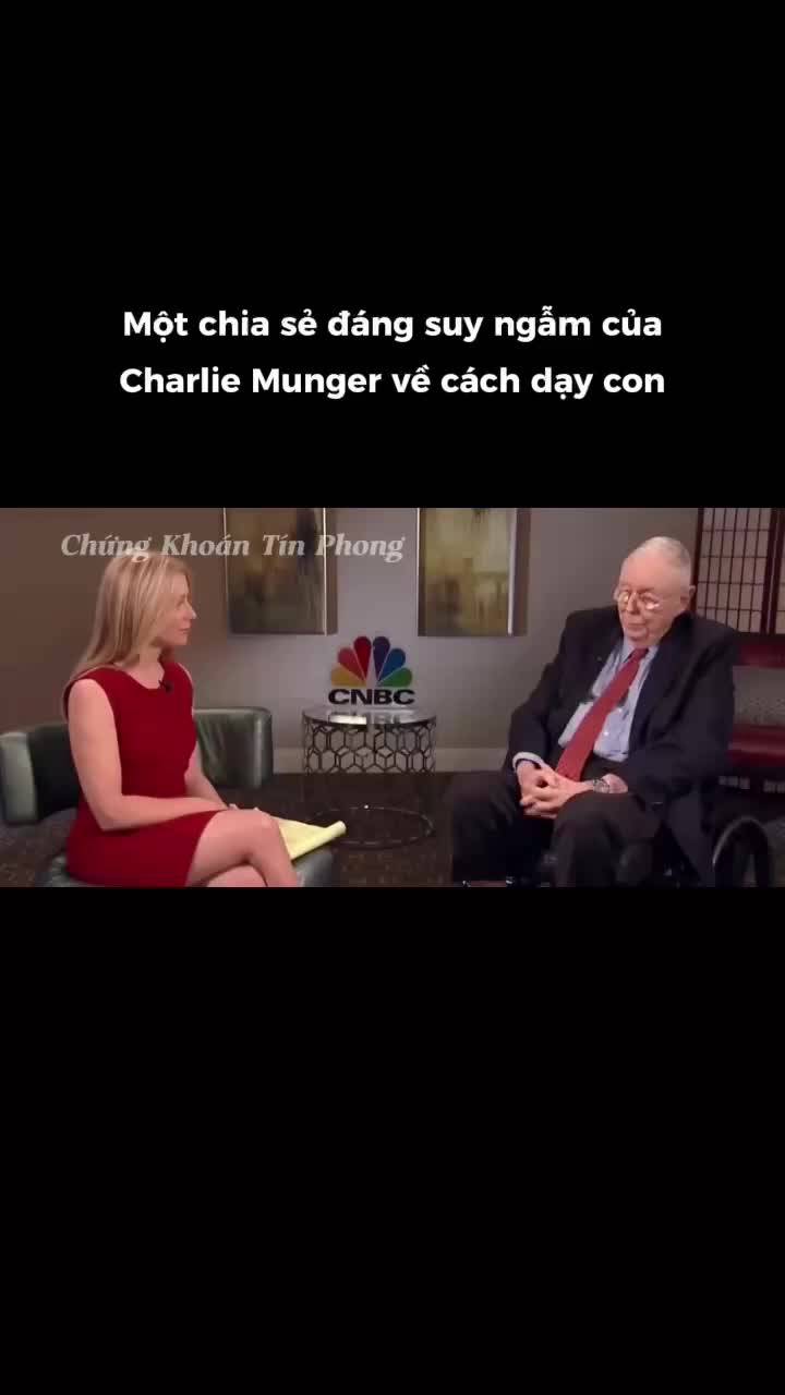 Một chia sẻ đáng suy ngẫm của Charlie Munger về cách dạy con
