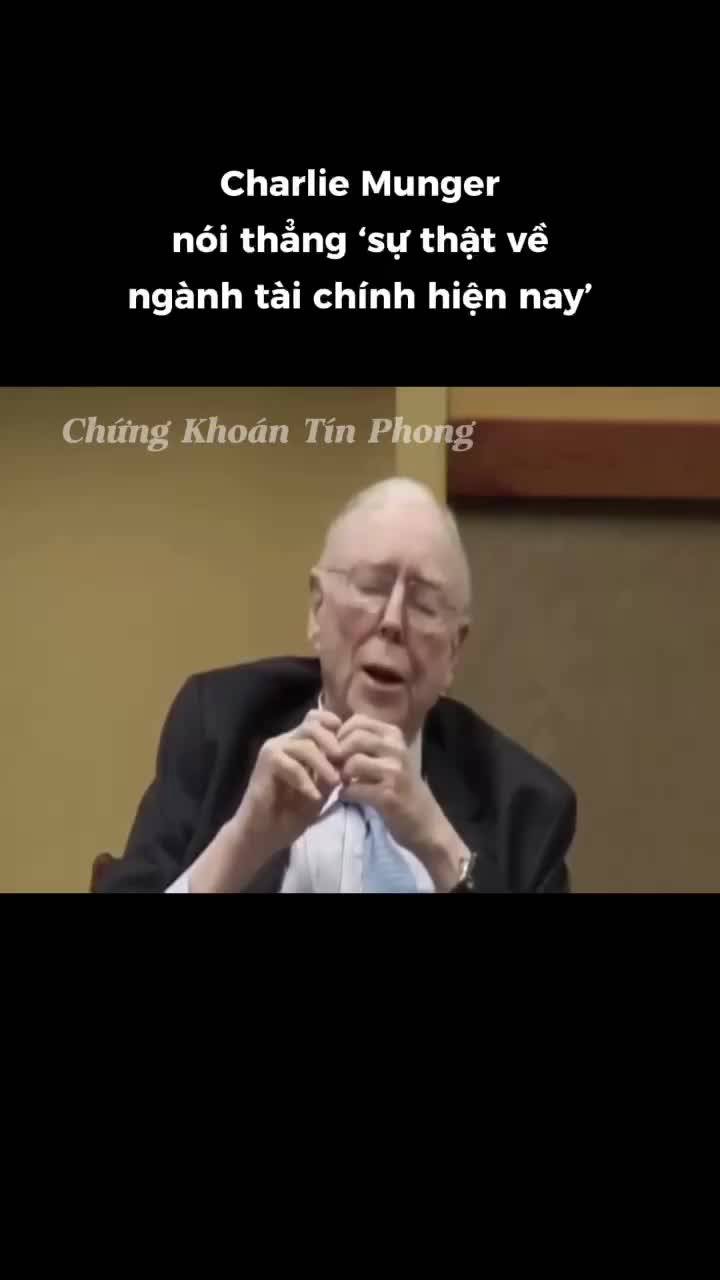 Charlie Munger nói thẳng 'sự thật về ngành tài chính hiện nay' Charlie Munger cho rằng ngành tài chính hiện đại ngày nay đã thay đổi rất nhiều so với thế hệ trước.