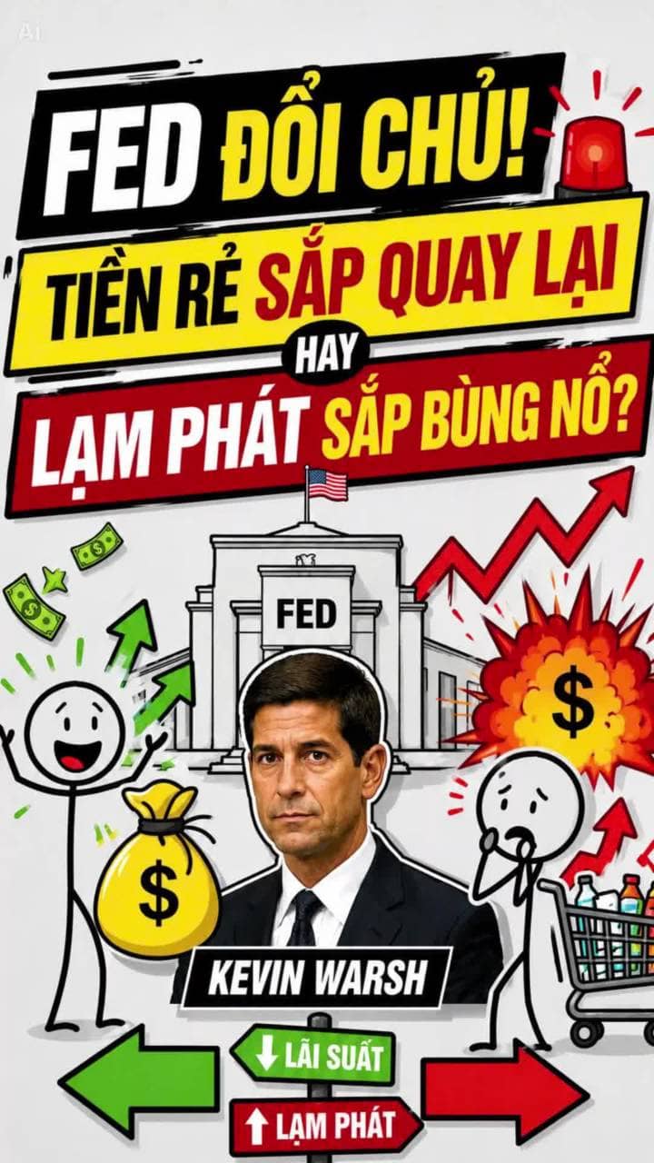 FED đổi chủ! tiền rẻ sắp quay lại hay lạm phát sắp bùng nổ?