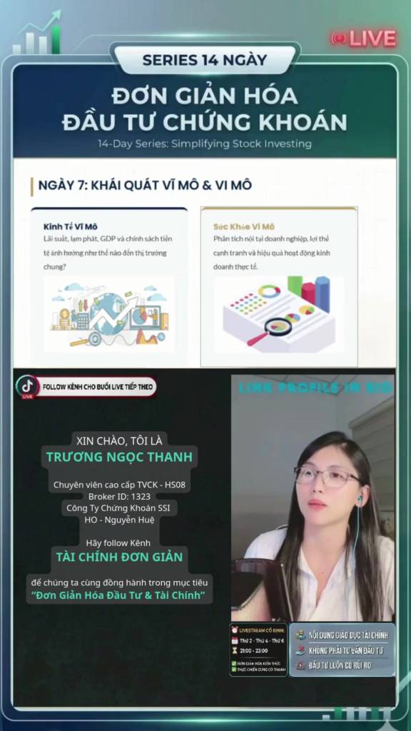 PHẦN 3 - Giới thiệu Series Livestream 14 Ngày Đơn Giản Hoá Đầu Tư Chứng Khoán cùng Cô Thanh tại Kênh Tiktok Tài Chính Đơn Giản #trendtiktok #thinhhanh #chungkhoan #tintuc #cophieu 