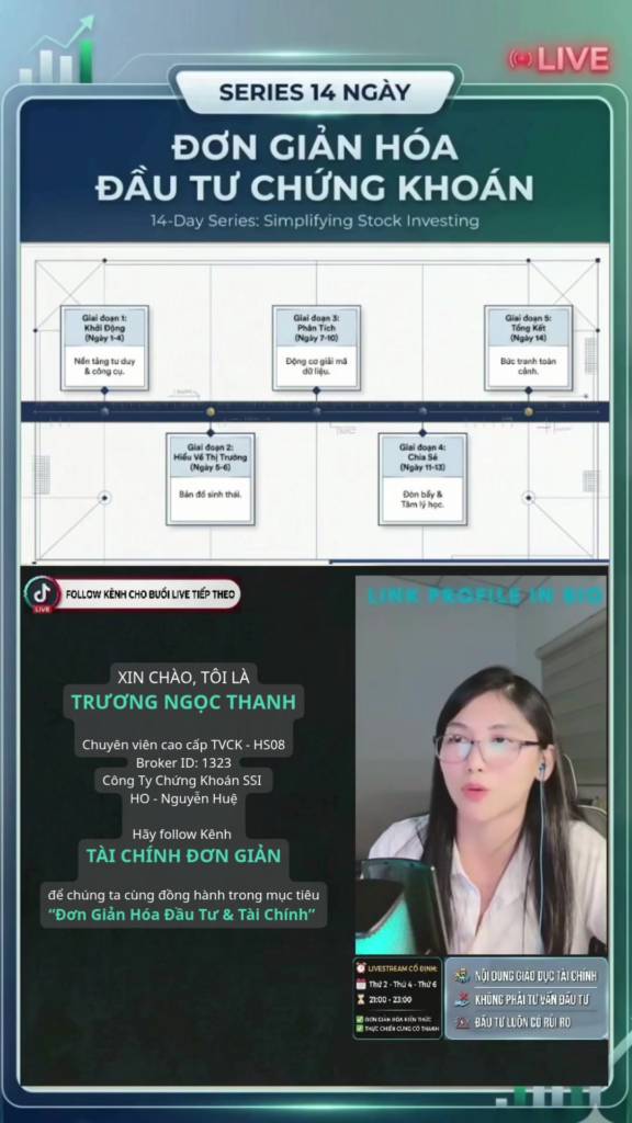 PHẦN 2 - Giới thiệu Series Livestream 14 Ngày Đơn Giản Hoá Đầu Tư Chứng Khoán cùng Cô Thanh tại Kênh Tiktok Tài Chính Đơn Giản #hottrend #thinhhanh #tintuc #chungkhoan #nauan 