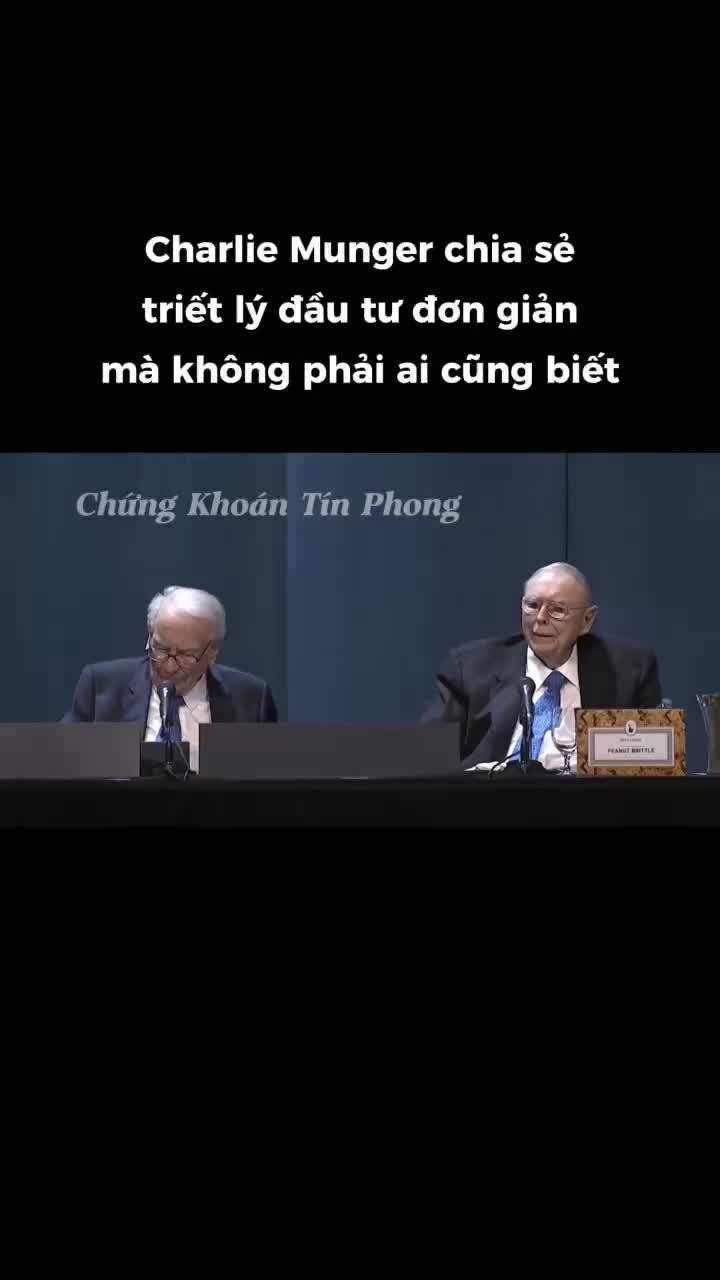 Charlie Munger chia sẻ triết lý đầu tư đơn giản mà không phải ai cũng biết