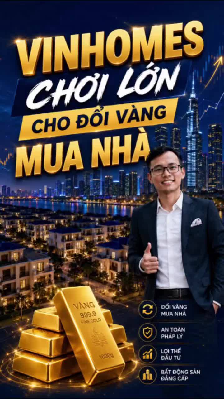 Vinhome chơi lớn mua nhà bằng vàng giữ vàng bằng BĐS