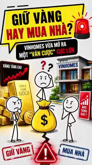 Giữ vàng hay mua nhà?