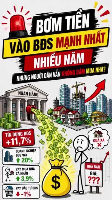 Bơm tiền vào BĐS mạnh nhất nhiều năm nhưng người dân vẫn không dám mua nhà?