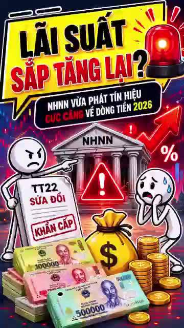 Lãi suất sắp tăng lại? NHNN vừa phát tín hiệu cực căng về dòng tiền 2026
