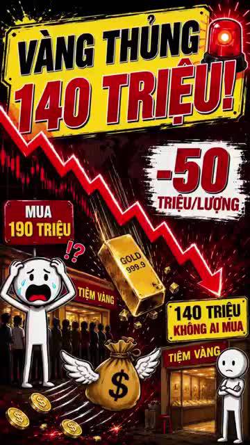 VÀNG THỦNG 140 triệu - ĐU ĐỈNH BAO GIỜ MỚI VỀ BỜ? #chungkhoan #taichinh #dautu #gold #tintuc