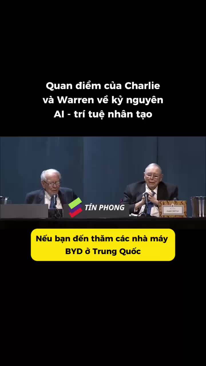 Quan điểm của Charlie và Buffett về kỷ nguyên AI trí tuệ nhân tạo