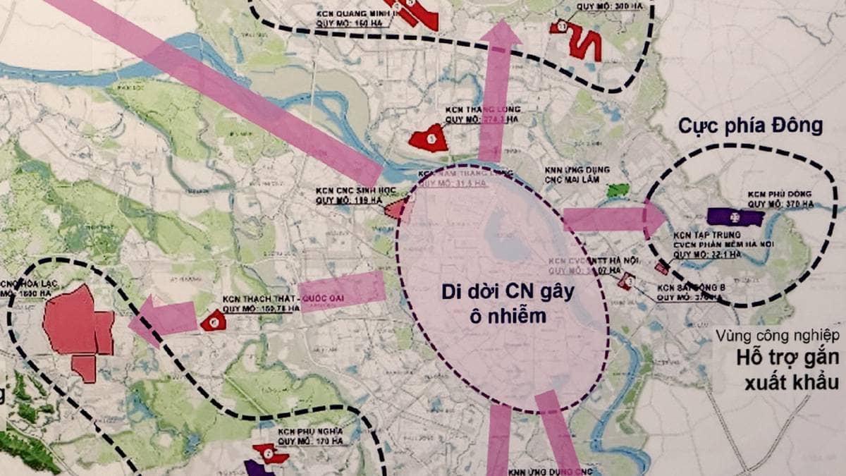 Hà Nội tiếp tục dời khu công nghiệp gây ô nhiễm khỏi trung tâm