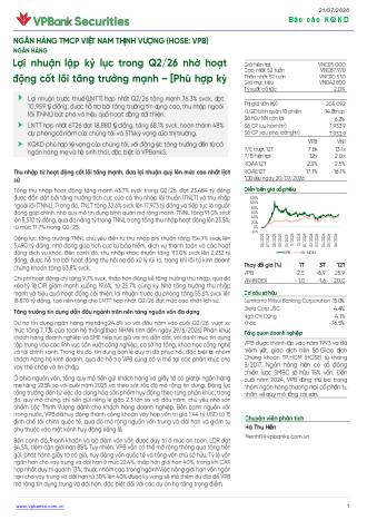 VPB: Báo cáo cập nhật KQKD Q2/2026
