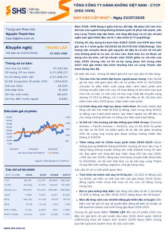 HVN: Báo cáo cập nhật 23/07/2026