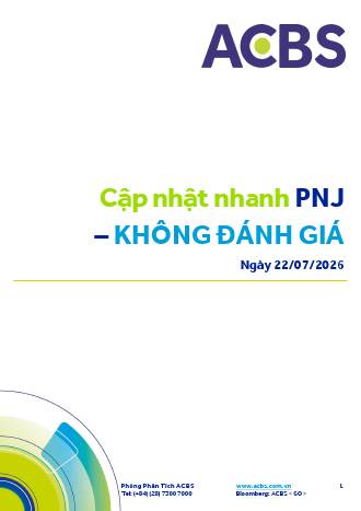 PNJ: Báo cáo cập nhật 22/07/2026