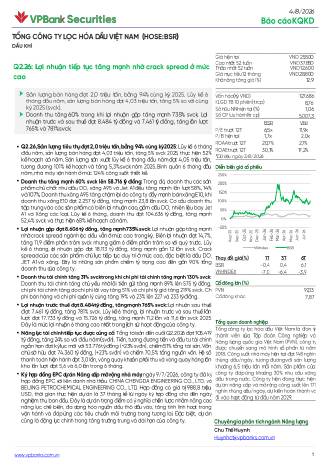 BSR: Báo cáo cập nhật KQKD Q2/2026