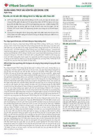 STB: Báo cáo cập nhật KQKD Q2/2026