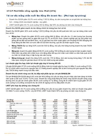 HPA: Báo cáo cập nhật KQKD Q2/2026