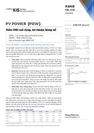 POW: Báo cáo cập nhật KQKD Q2/2026