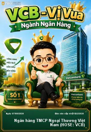 VCB: Khuyến nghị  MUA với giá mục tiêu  72,000 đồng/cổ phiếu