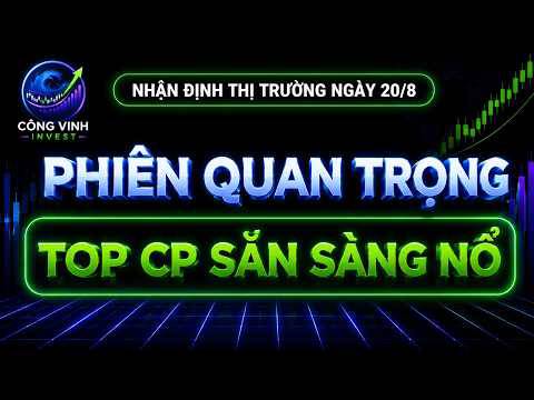 Nhận định thị trường ngày 20/8: phiên quan trọng? Top cp sẵn sàng nổ!