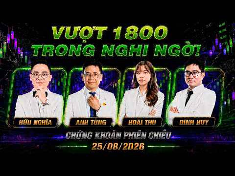Chứng khoán hôm nay 26/08/2026: VN-Index lình xình nhưng sẽ bất thình lình bật tăng!