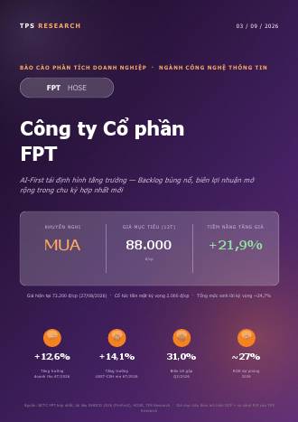 FPT: Khuyến nghị MUA với giá mục tiêu 88,000 đồng/cổ phiếu