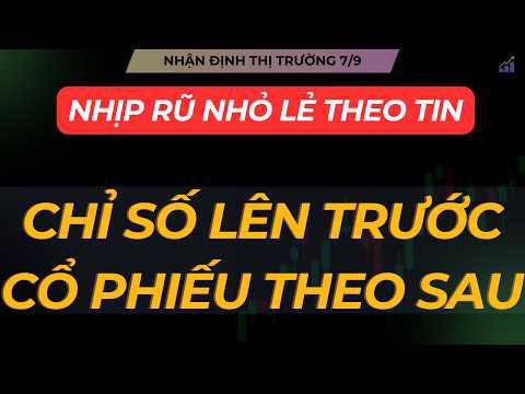Nhận định thị trường 7/9:  chỉ số tăng trước cổ phiếu theo sau 