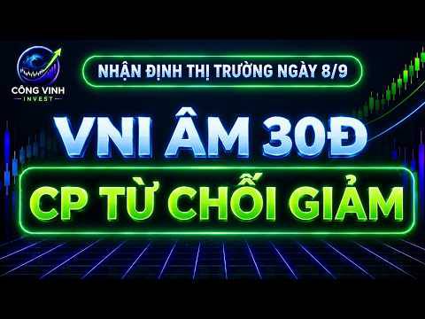 Nhận định thị trường ngày 8/9: VNI âm 30đ - cp "từ chối giảm"!?