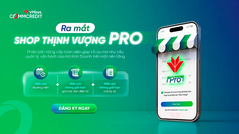 VPBank nâng cấp Shop Thịnh Vượng, hỗ trợ Hộ kinh doanh vận hành bài bản hơn