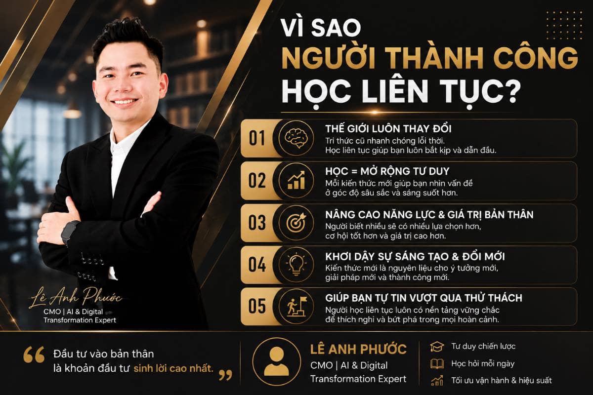 Vì sao người thành công học liên tục?