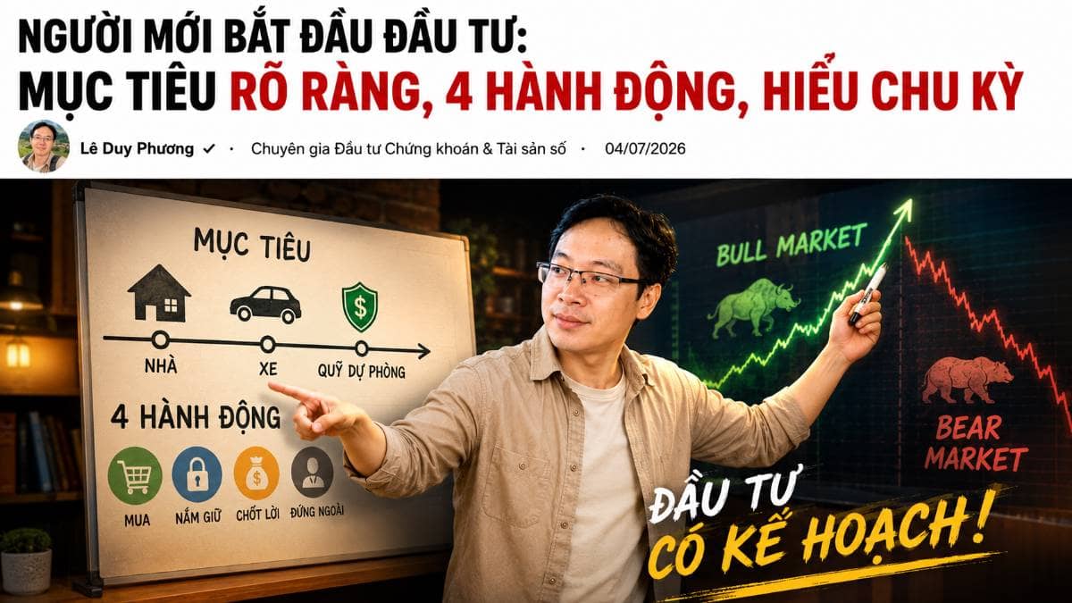 Quan điểm cá nhân: Người mới bắt đầu đầu tư cần chú ý những gì?