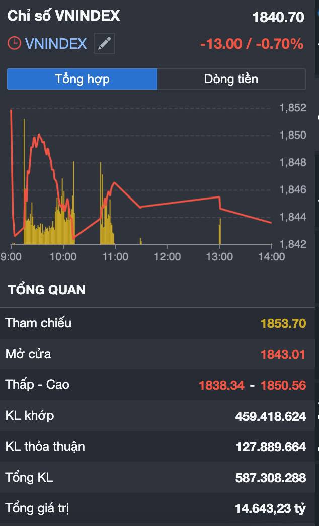 VN-Index Giảm 13 Điểm Nhưng Không Có Bán Tháo: Dòng Tiền Đang Âm Thầm Chờ Một Cú Bứt Phá Hay Báo Hiệu Sóng Điều Chỉnh Lớn Hơn?