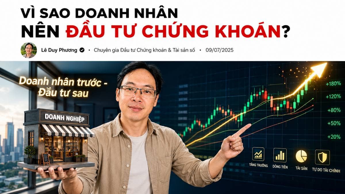 Quan điểm cá nhân: Một nhà đầu tư chứng khoán thành công là một người doanh nhân thành công. Chào anh  ...