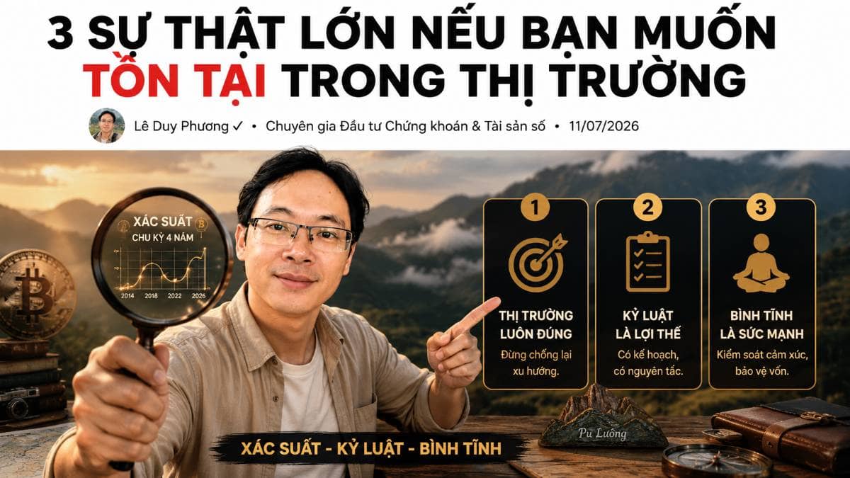 Quan điểm cá nhân: 3 sự thật mà nhiều người đầu tư lâu năm mới biết. Chào anh em,. Hôm nay Phương chia  ...