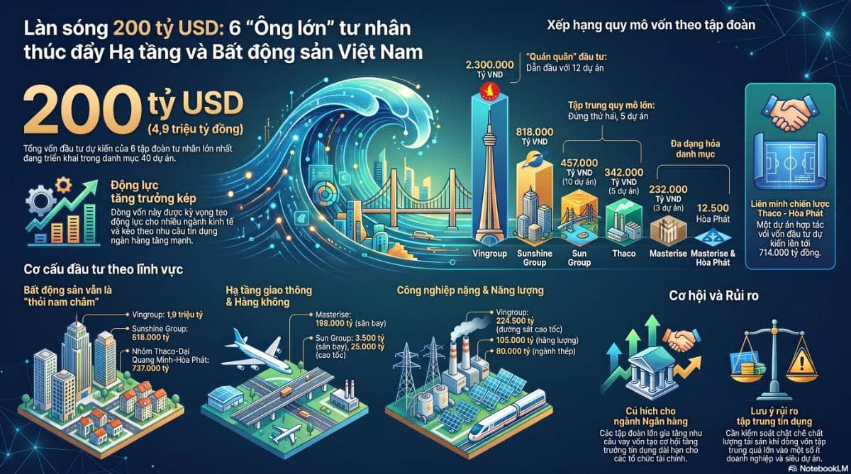 Vốn tư nhân 200 tỷ USD: Cú hích tăng trưởng đi kèm rủi ro tập trung tín dụng