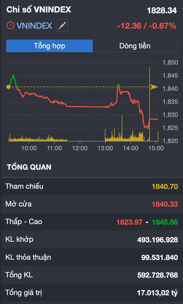 VN-Index mất mốc 1.830 điểm: dòng tiền đang rời bỏ thị trường hay âm thầm chờ "mùa gặt" báo cáo Quý II?